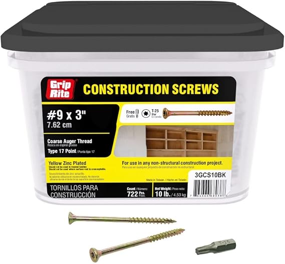10LB 9X3 CONST Screw