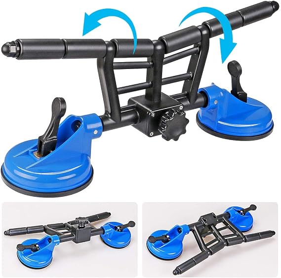 SELEWARE Angle Adjustable Kayak Roller Kayak Loader Assist w/Suction Cups for Loading Kayaks, Canoes to Car Jeep Tops Upgraded