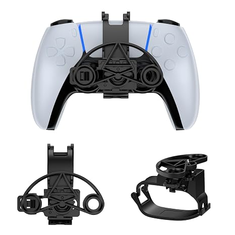 TXW Mini Racing Steering Wheel for PS5 Game Controller,Black | PS5 Steering Wheel | Racing Games Controller Attachment | Playstation 5 Accessory