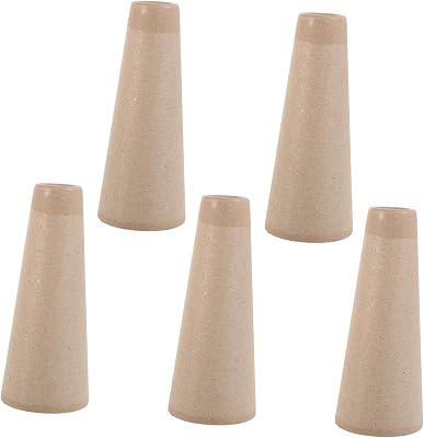 DIYEAH 5pcs Pagoda Paper Tube Paper Knitting Tube Home Winder Tube Tools for Knitting Sweaters Yarn Winder Holder Tube Portable Cardboard Tube Paper Winder Spool Knitter Chocolate