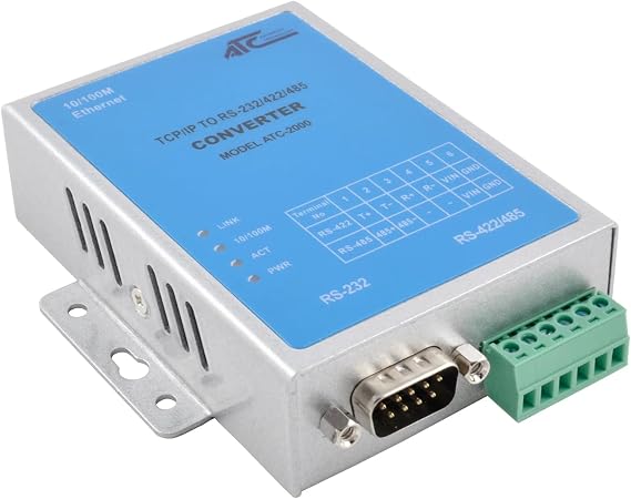GRIDCONNECT RS232 Ethernet Converter-ATC-2000 Industrial 1 Port Serial to Ethernet