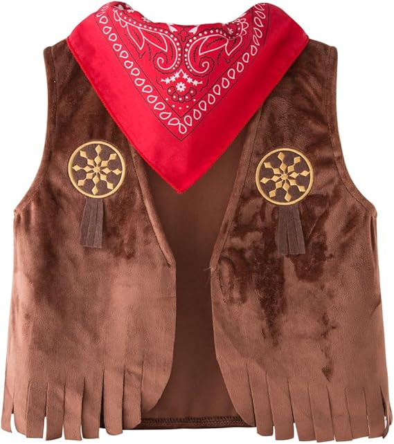 LXKIKMM May's Baby Western Cowboy Style Kids Costume Set Cosplay Costume