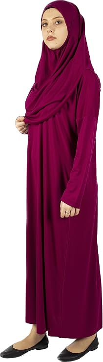 muslim one-piece prayer dress for women abaya dress Islamic dress full length hijab