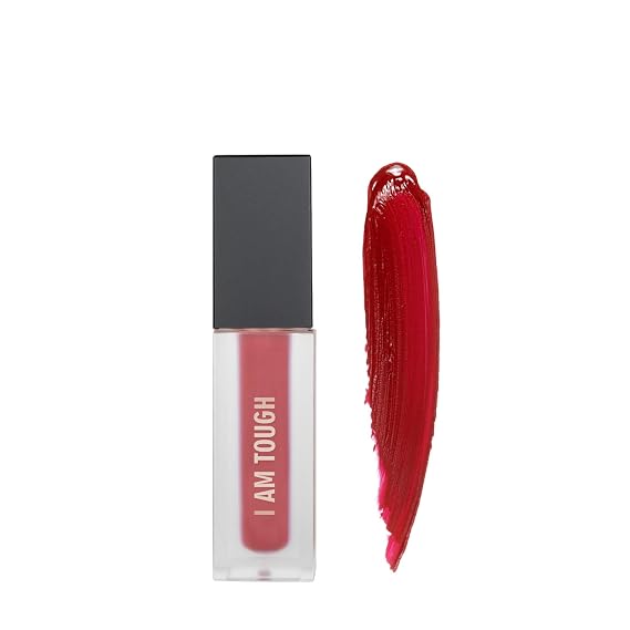 RealHer Matte Liquid Lipstick - I Am Tough - True Red - Highly Pigmented, Long-Lasting, Ultra-Matte, Smear Resistant