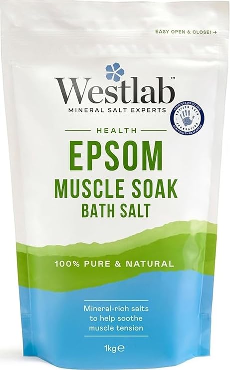 Westlab Health Epsom Bath Salts 1kg (1 Pack)