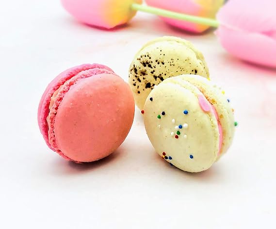 6 Pack Assorted Gluten Free French Macarons | Rainbow Macarons, Raspberry Macarons, Tiramisu Macarons