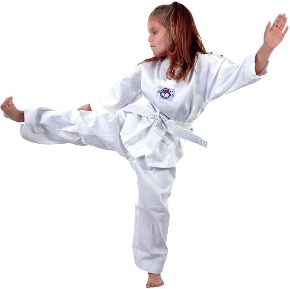 Macho Lightweight 7 oz Taekwondo Student V-Neck Uniform - Size 6