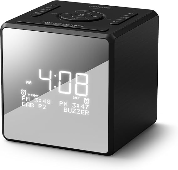 Philips TAR4650 Dual Alarm DAB/FM Clock Radio With USB With Multicable