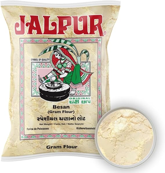 JALPUR MILLERS Stone Ground Gram Flour (Besan) 100g – Chickpea Flour Milled from Quality gram – for Savoury & Sweet Recipes Like Pakoras, Bhajis, Laddoos & Baking – Protein-Rich for Authentic Cooking