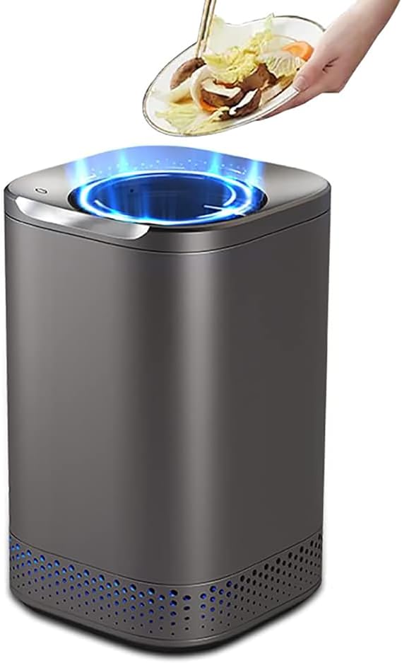 Electric Kitchen Composter, 2L Odor-Free Compost Bin with Detachable Carbon Filter, Rapid Decomposition and Auto-Stop, Low Noise and Energy Saving, Turn Food Waste Into Fertilizer for Plants