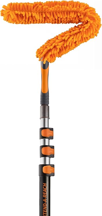 Ceiling Fan Blade Duster Cleaner with 4-14 ft Extension Pole (20ft Reach)