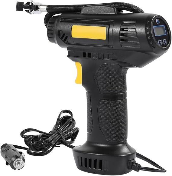 US 150PSI Tire Fast Inflator Air Pump Compressor LED Light for Car Bike Motor (Digital Pressure Garge)