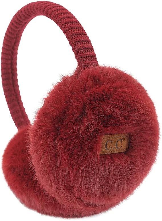 C.C Exclusives Tartan Check Earmuff with Faux Fur(EM-2339)(EM-3661)
