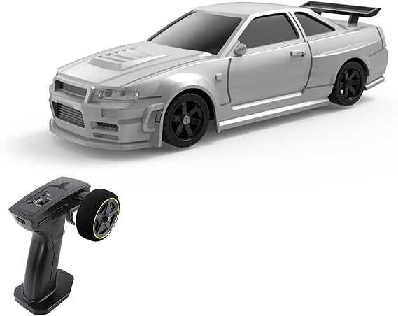 BCDYH Remote Control Lift Car 2.4GHz 1/43 Remote Control Car 4WD Full Scale Remote Control Racing Car with Simulation Lighting Forward, Backward, Turn Left, Turn Right
