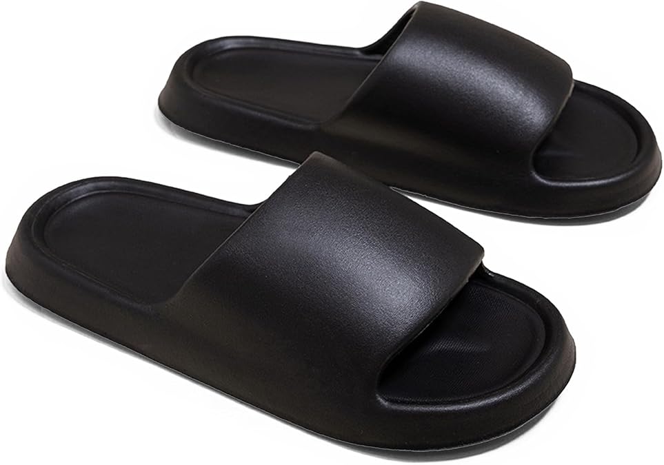 Cloud Slides for Women Men Pillow Slippers Indoor Outdoor Comfy Platform Foam Sandals for Bath Shower House