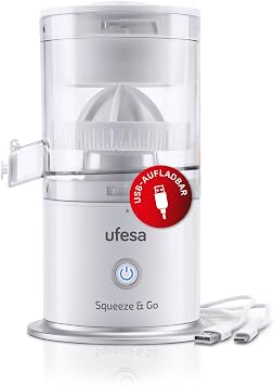 Ufesa Electric Juicer Squeeze & Go White 45 W