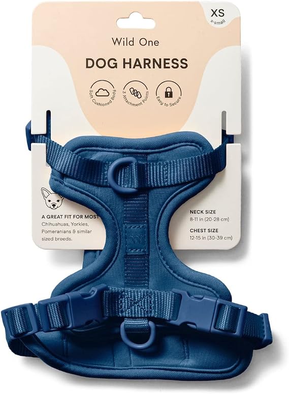 Wild One Dog Harness, The Original No-Pull, Pet Harness Size XS, Navy