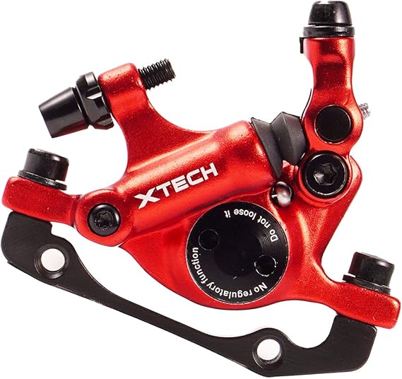 CNC MTB Hydraulic Disc Brake,Bike DiscBrake Front Line Pulling Hydraulic Disc Brake,Red.