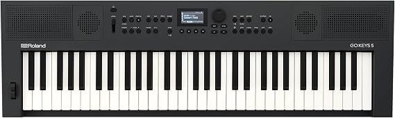 Roland GO:KEYS 5 Music Creation Keyboard | 61-Note Keyboard | Built-In Stereo Speakers | Mic Input | Bluetooth Audio/MIDI Support for Music Streaming - Graphite | Built In Stereo Speakers, Mic Input, Bluetooth Audio/MIDI Support for Music Streaming, Graphite