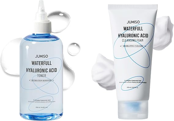 Jumiso Waterfull Hyaluronic Toner 250ml + JUMISO Waterfull Hyaluronic Acid Cleansing Foam