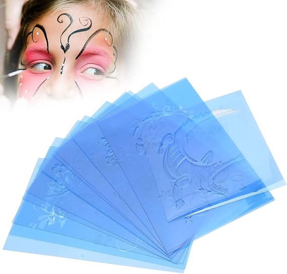 YUYTE Face Paint Stencils for Kids and Adults, Face Painting for Halloween Christmas Party, Makeup for Tattoo Design Tools for Cosplay