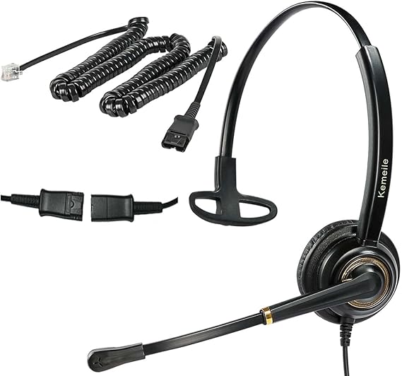 Cisco Corded RJ9 Telephone Headset with Mic Noise Cancelling Compatible with Cisco Landline Deskphones 7821 7841 7931G 7940G 7941G 7942G 7945G 7961G 7962G 7965G 7970G 7975G 7985G 9951 etc