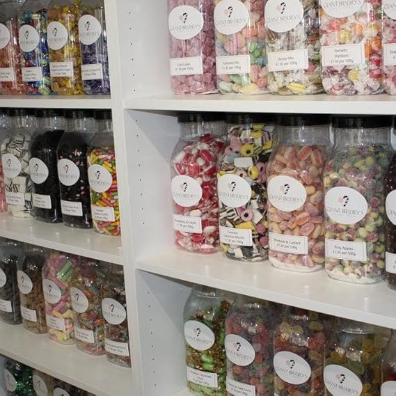 Pick and Mix Sweets - 1kg Sweet Pouches - Retro & Traditional Sweets Strawberry Pencil Bites