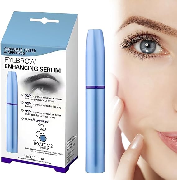 Eyebrow Growth Serum, HOVCEH Eyebrow Serum Growth Rapid B-row, Eyebro-w Conditioning Enhancing Seru-m for Thicker, Fuller and Healthier Looking, B-row Grow-th Seru-m, 3ml
