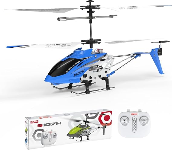 Remote Control Helicopter SYMA S107H Mini RC Helicopter with Gyro Blue