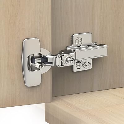 Chibery 10 Pack Frameless Inset Soft Close Concealed European Hinges, Self Closing Satin Nickel, 105 Open Angle 4D Adjustment, Speed Control, Clip On, Stainless Steel for Cabinet Door