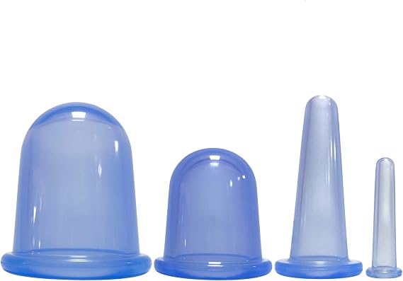 Silicone Massage Cup Massage Cupping Therapy Set 4 Piece Set