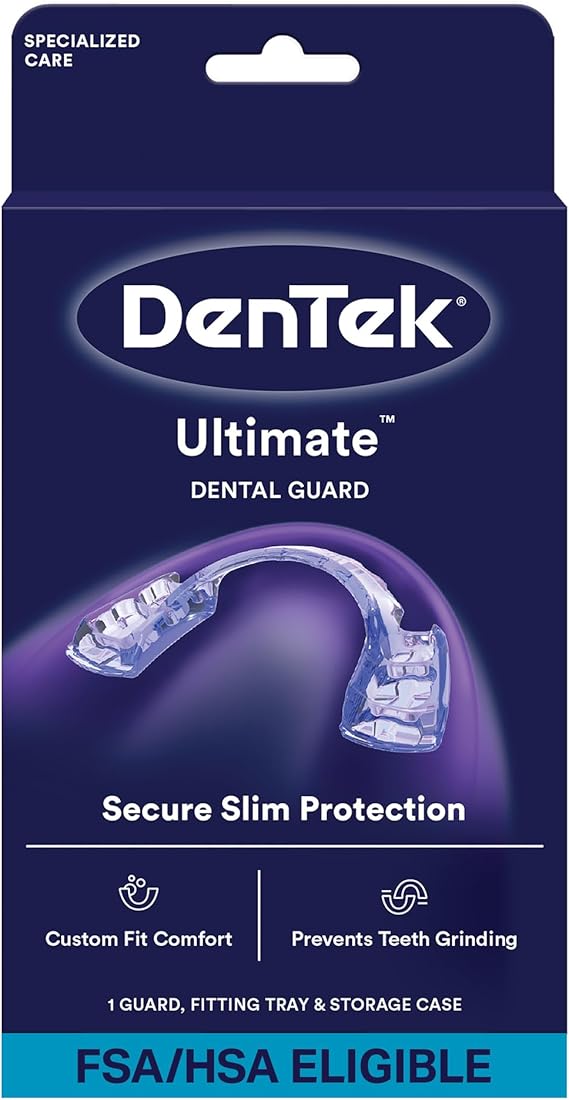 DenTek Ultimate Dental Guard, Slim-Fit Mouth Guard for Grinding Teeth at Night, FDA Cleared Night Guard, 1 Count