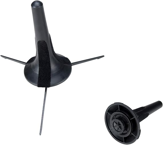 Cecilio Portable Trumpet Stand Holder, Foldable Trumpet Holder Stable with Protective Velvet, Black