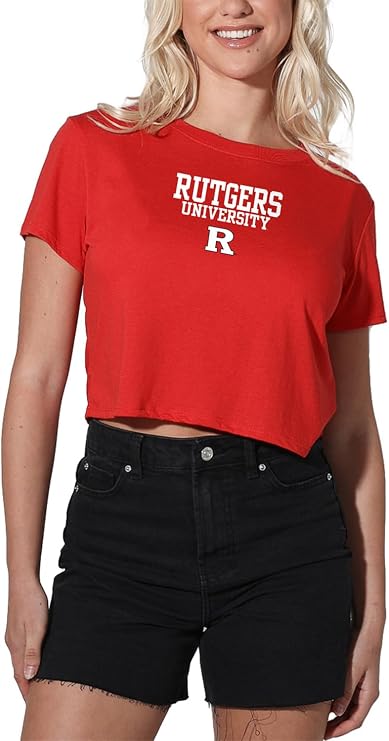 Campus Lab Rutgers University Legacy Women's Apparel Crop Top T-Shirt