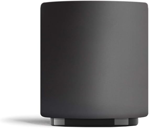 Fellow Monty Milk Art Cups - Double Wall Ceramic Cortado Mug, Matte Black with Graphite Base, 4.5 oz Cup