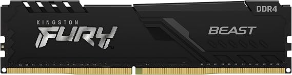 Kingston FURY Beast 8GB 3600MHz DDR4 CL17 Desktop Memory Single Module KF436C17BB/8