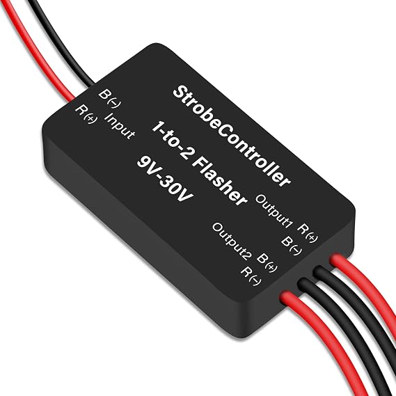 Flash Strobe Controller Car Flasher Module 12V/24V LED Brake Light Flasher