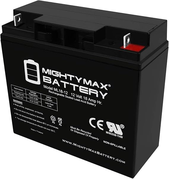 Mighty Max Battery 12V 18AH SLA Battery Replaces Merits Pioneer 1 S235 Deluxe Wheelchair