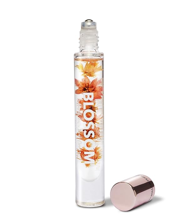 Blossom Roll on Perfume for Women, 0.20oz (Bergamot, Pear, Vanilla, Orchid)