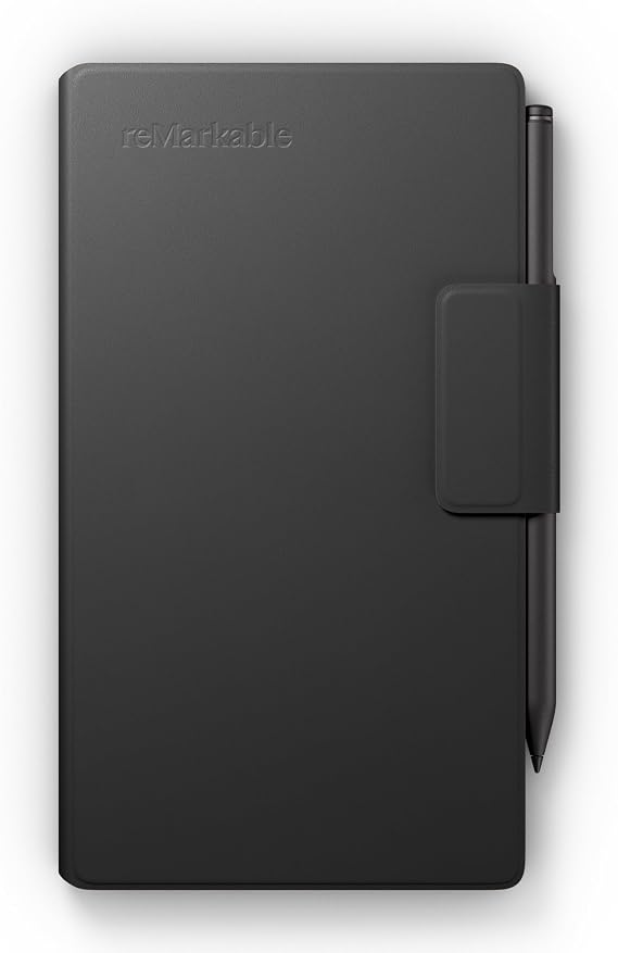 reMarkable Paper Pro Move Book Folio - Black Leather