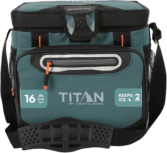 Titan by Arctic Zone Deep Freeze Cooler - Zipperless Hardbody Cooler - Deep Freeze Insulation, HardBody Liner, and SmartShelf