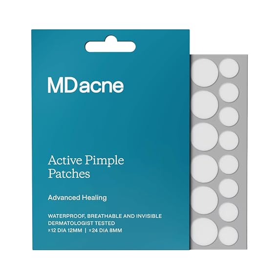 MDacne Hydrocolloid Pimple Patches for Acne, 36 Patches