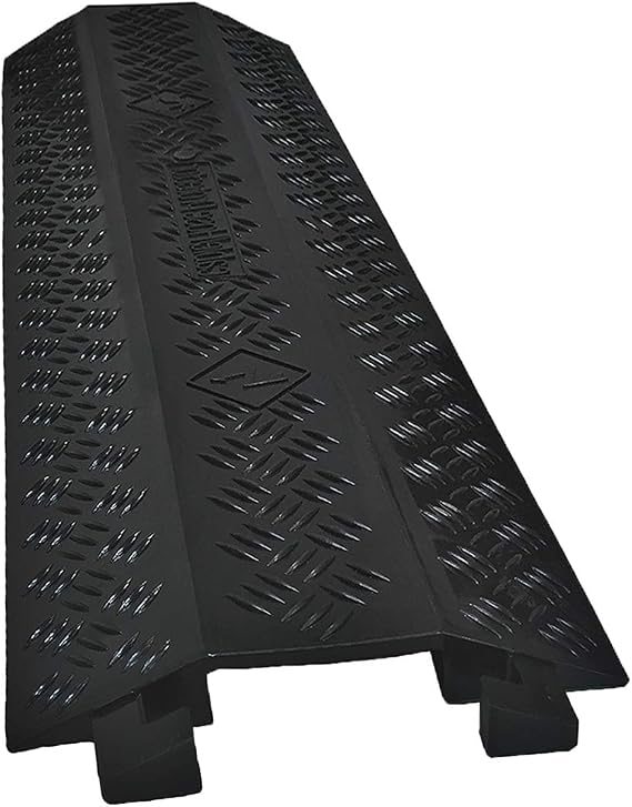 Electriduct Drop Trak Cable & Hose Protector Cord Cover - Medium - Black