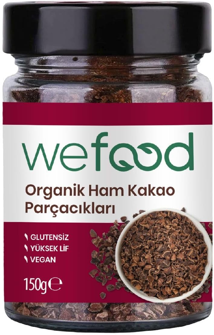 Wefood Organic Raw Cocoa Particles 150 Gr cocoa Nibs 8681749104246