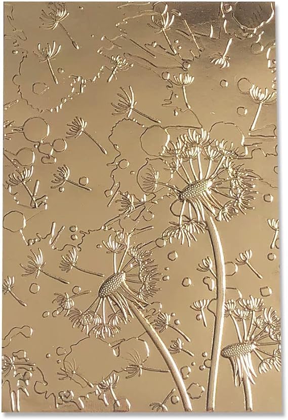 Sizzix 3-D Textured Impressions Embossing Folder Dandelion Wish by Kath Breen, 665001
