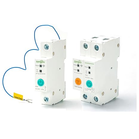 with Metering WiFi Smart Circuit Breaker 1P 2P 63A DIN Rail for Smart Home Wireless Remote Control Switch by APP 2 40A