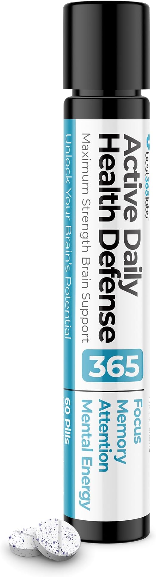 Best 365 Labs Brain Support, Methylene Blue, Caffeine, L-Theanine | 60 Tabs