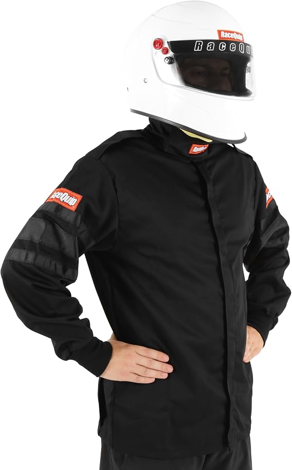 RaceQuip 111002RQP 110 Series Driving Jacket - SFI 3.2A/1 - Black - Small