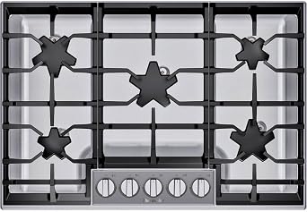 Thermador SGSP305TS 30 inch Stainless 5 Burner Gas Cooktop
