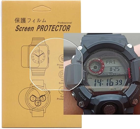 3 Pcs TPU watch Screen protector Full Coverage HD Clear Anti-Bubble and Anti-Scratch Anti-scratch High Definition For(GW-9400)